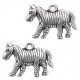 Metalen bedel Zebra Zilver